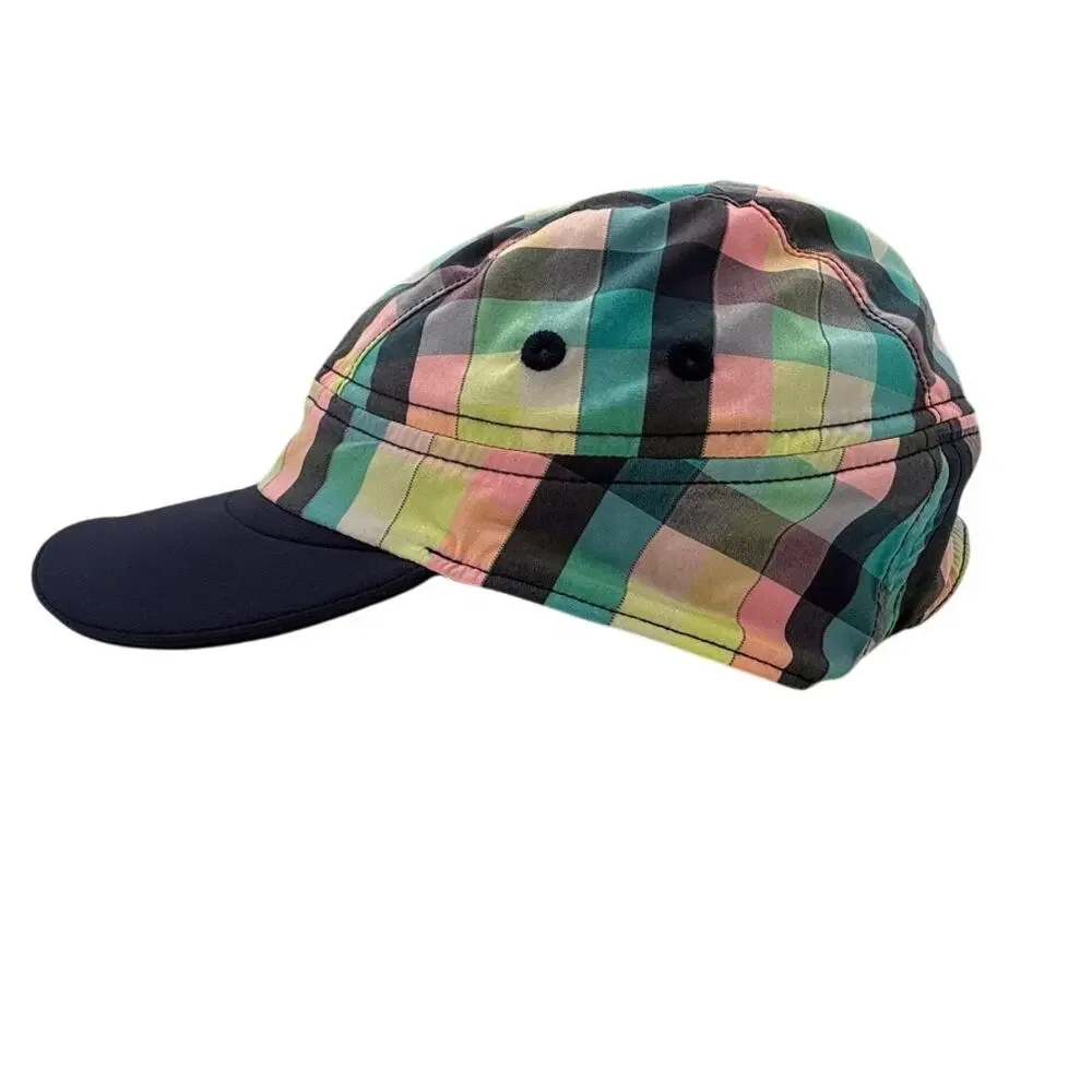 Lululemon Check Yourself Multicolor Plaid Running Hat Adjustable Strap - Picture 2 of 9
